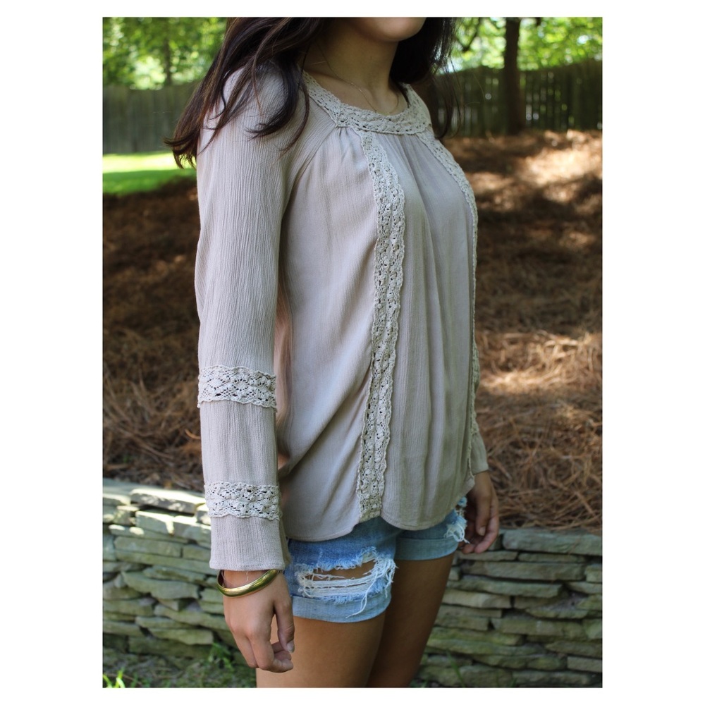 altard state brown ruffle shirt